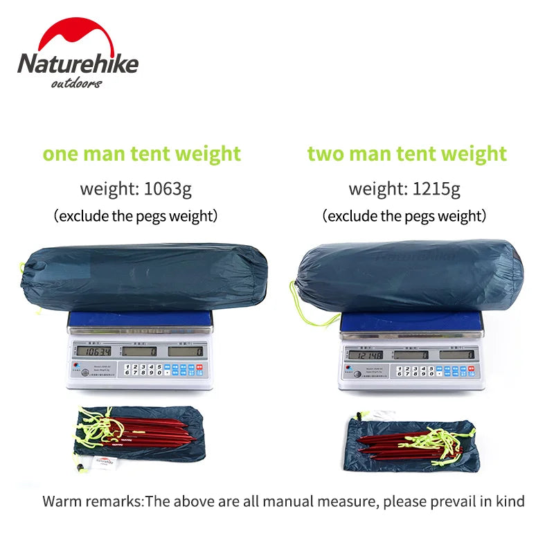 Lightweight Backpacking Dome Tent with Footprint – 1–2 Person (Naturehike Tagar Compatible)