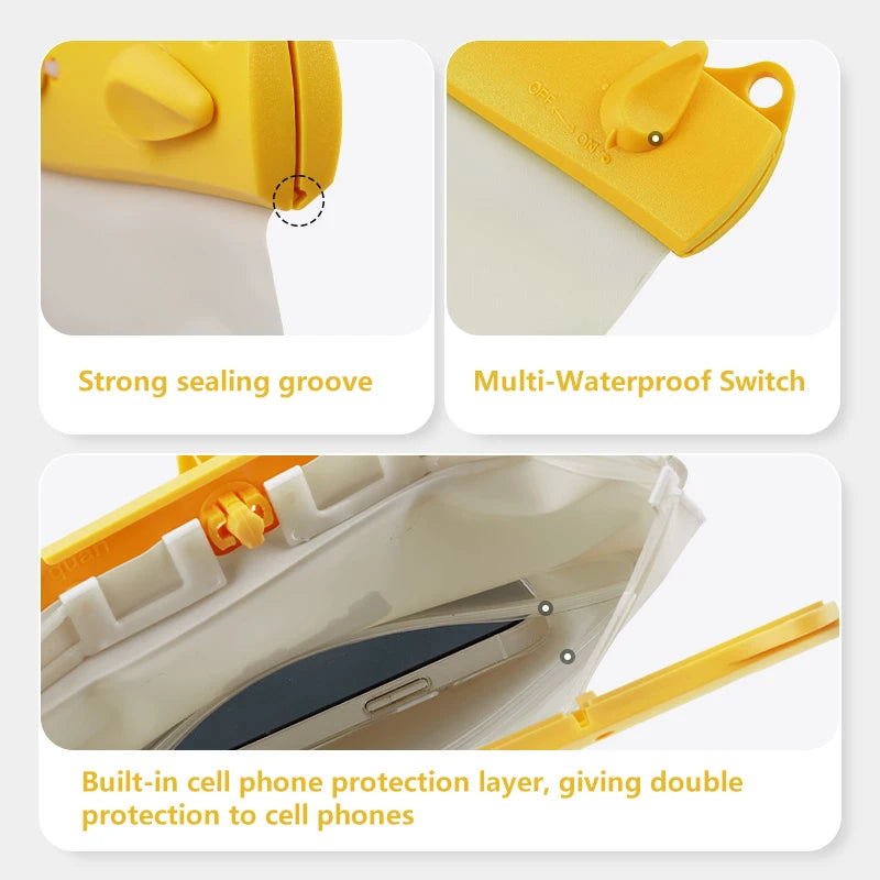 Clearance Waterproof Bag Touchscreen Dry Bag Swimming Beach Rafting Diving Outdoor Shoulder Pack