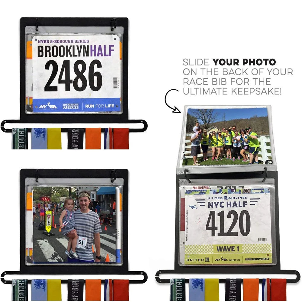 Stainless Steel Medal Hanger – Race Medal Display Rack for Ribbons and Achievements