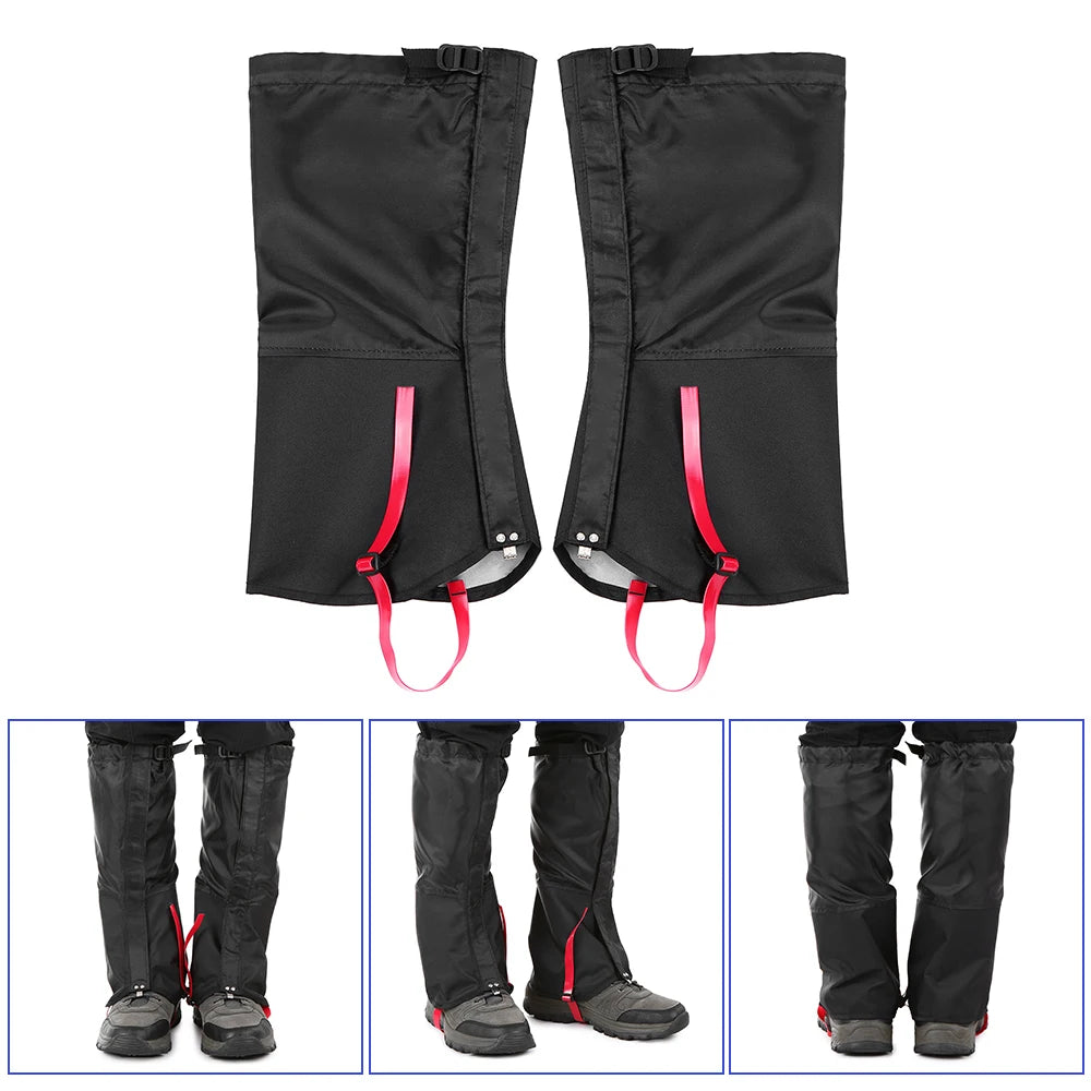 OUTDOOR MOUNTAIN Waterproof Snow Leg Gaiters for Hiking & Climbing Boots Cover