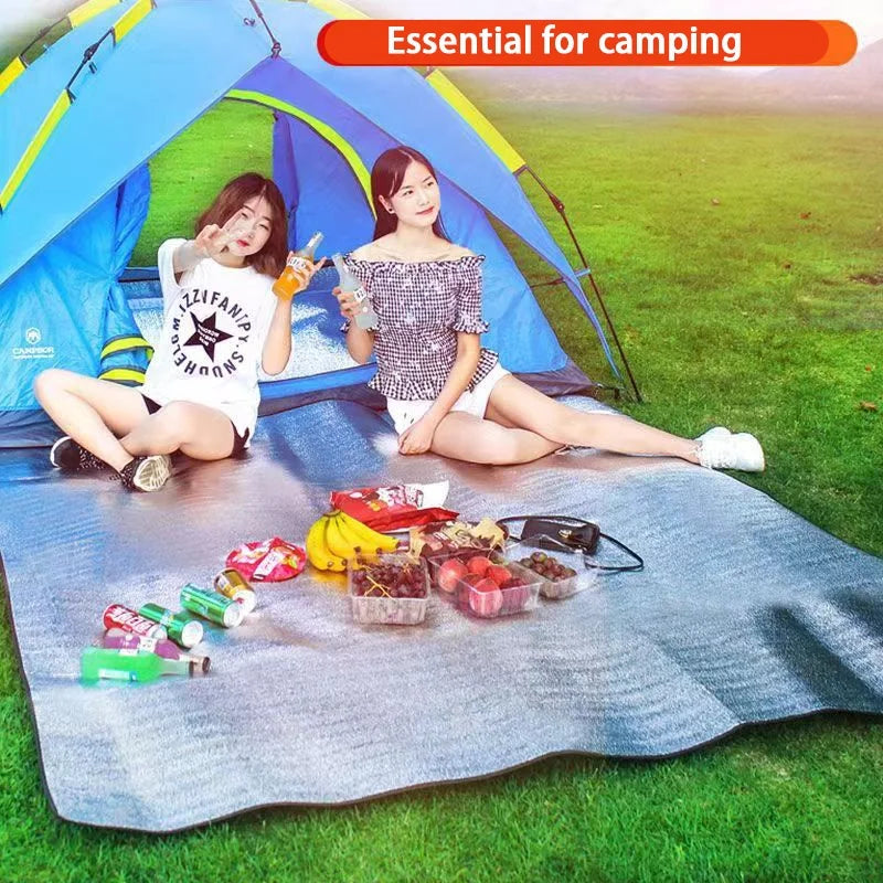 Aluminium Foil Moisture-Proof Camping Pad Waterproof Lightweight Tent Footprint Picnic Sleeping Mat