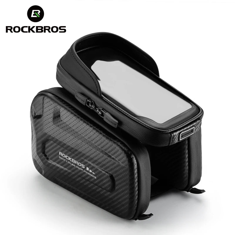 ROCKBROS Shockproof EVA Hard Shell Bicycle Frame Bag with Touchscreen