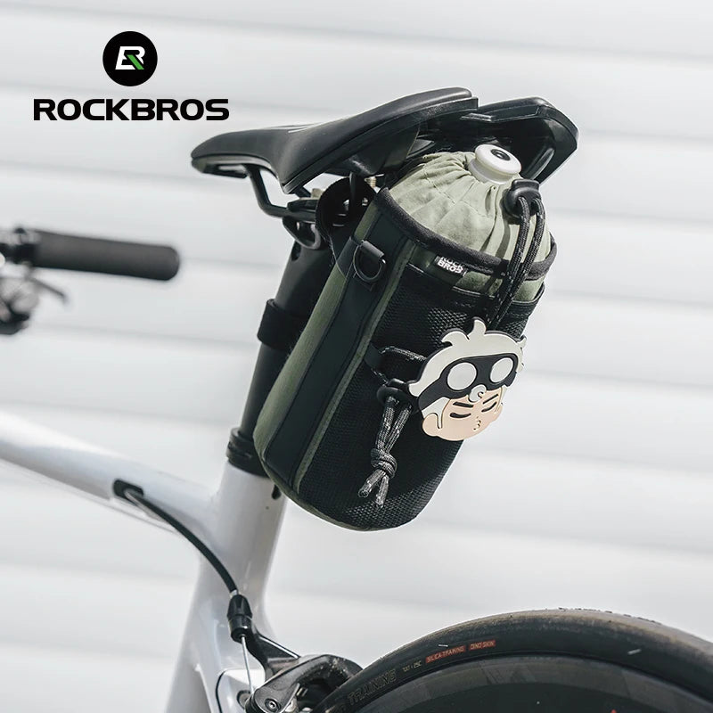 ROCKBROS 1L Lightweight Handlebar Bag | Water Bottle Carrier & Cycling Front Bag