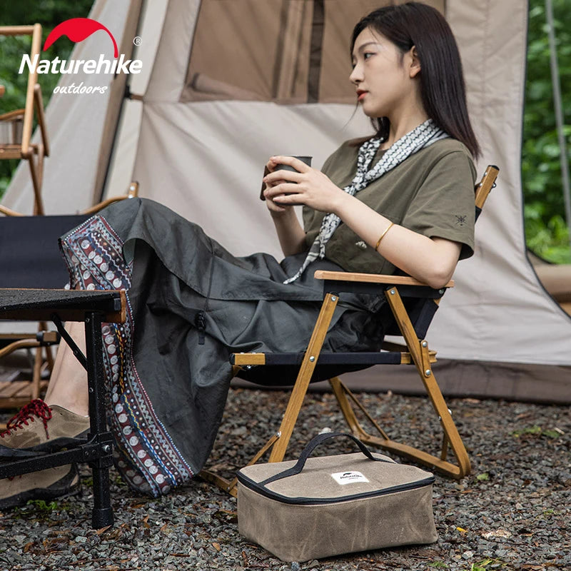 NATUREHIKE Large Capacity Camping Stove Storage Bag Gas Canister Travel Storage Box
