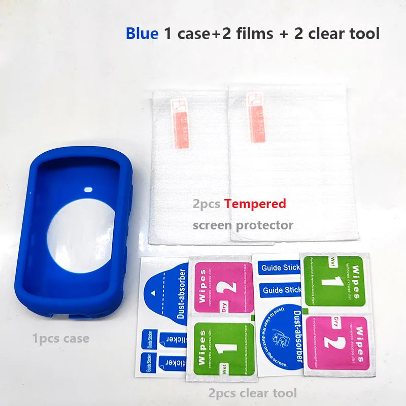 ZETCHIY Case & Tempered Glass Screen Protector for Garmin Edge 130 520 530 830 1030 1040