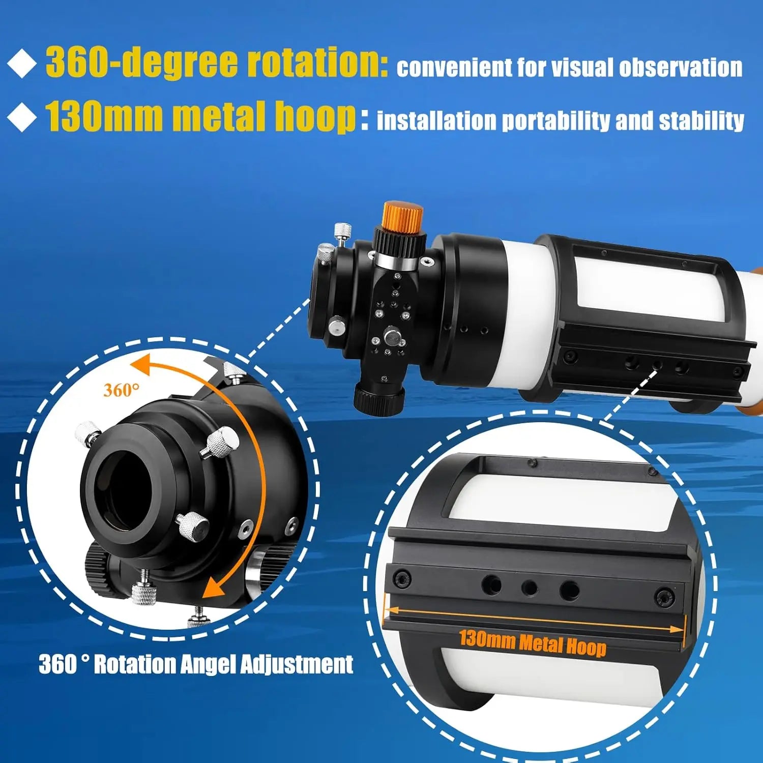 SV48P 90mm f/5.5 Refractor Telescope OTA with Dual-Speed Focuser