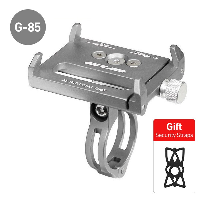 GUB G81 G-81 Aluminum Bicycle Phone Holder For 3.5-6.2 inch Smartphone Adjustable Support GPS Bike