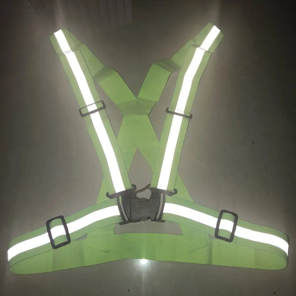 IZTOSS Reflective Safety Vest – Adjustable Night Running & Riding Strap for Adults & Kids