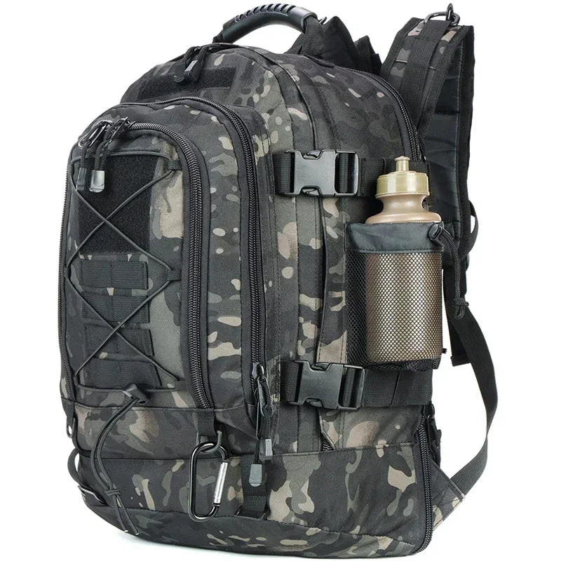 60L Military Tactical Backpack – Waterproof MOLLE Assault Rucksack for Hiking, Travel & Camping