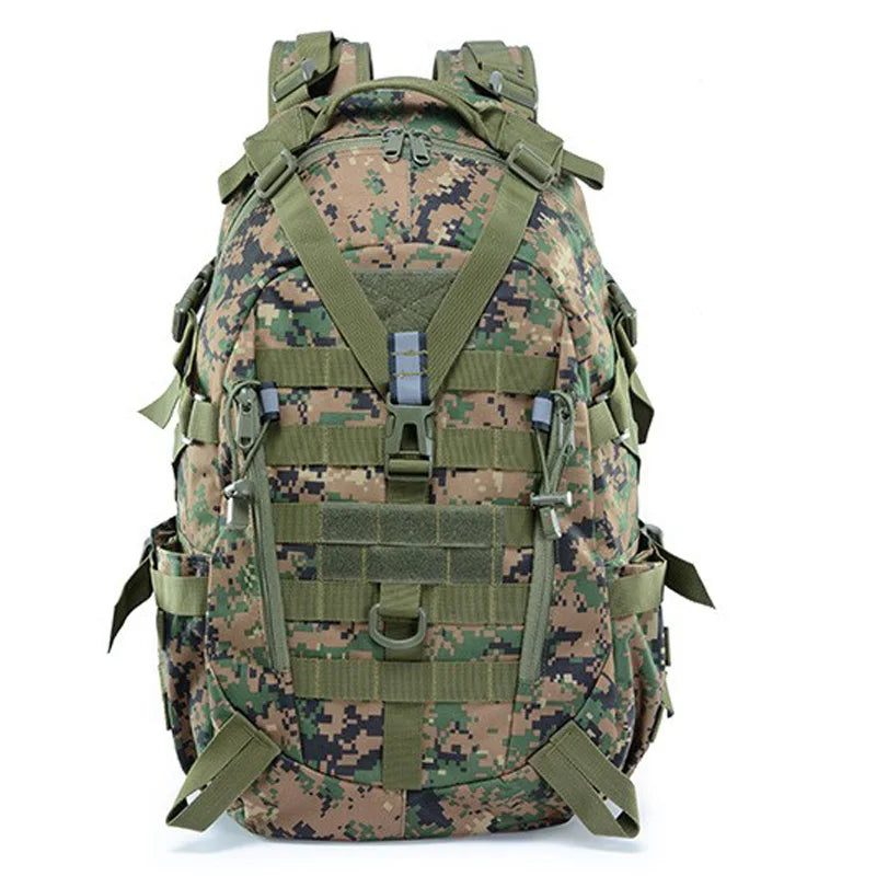 40L Tactical Hiking Backpack for Camping, Climbing & Outdoor Adventures – Reflective Molle Design