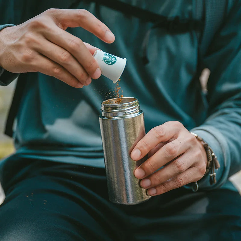 200ML Titanium Water Bottle Ultralight Camping Pocket Cup Outdoor Drinking Bottle