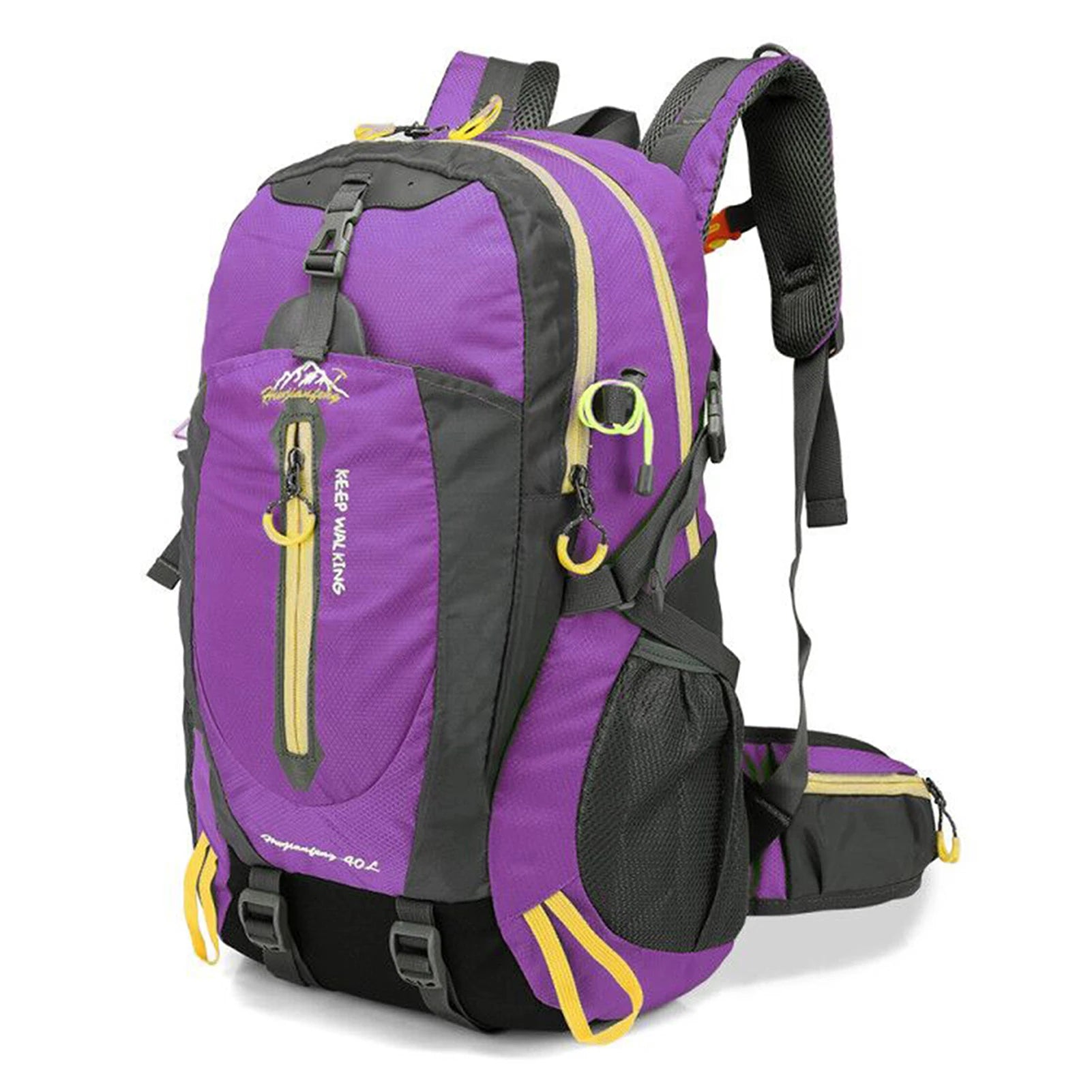 TOMSHOO 40L Water-Resistant Travel Backpack Hiking Camping Daypack Trekking Bag