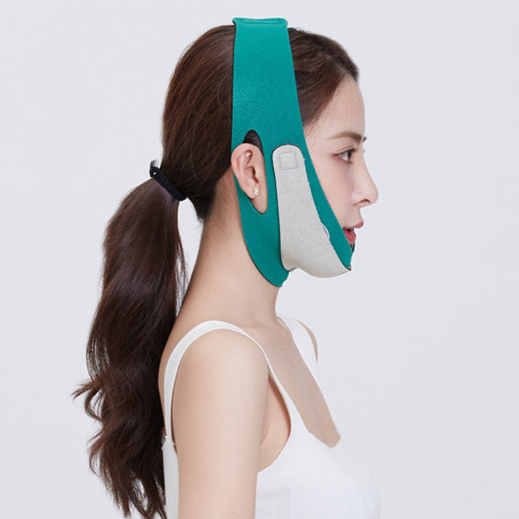 Elastic Face Slimming Bandage V Line Face Shaper Women Chin Cheek Lift Up Belt Facial Massage Strap