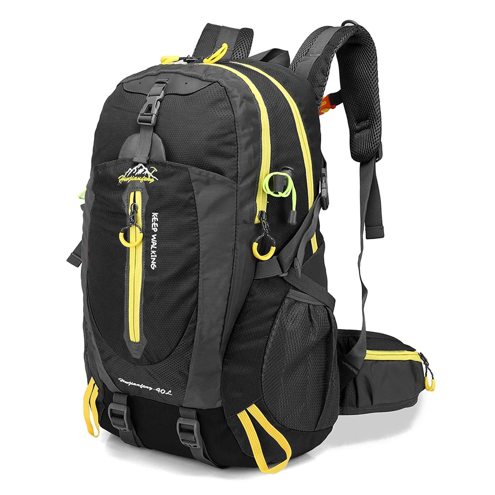 40L Nylon Water Resistant Backpack – Lightweight Outdoor Daypack for Hiking & Travel