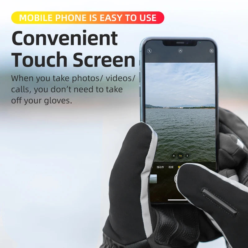 Winter Thermal Waterproof Gloves with Touch Screen Function for Skiing, Cycling & Motorcycling