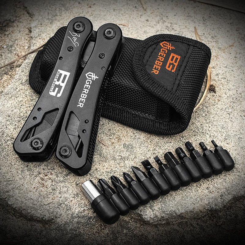 11 in 1 Multifunctional Tool Portable Stainless Steel Folding Knife Pliers Outdoor Survival Tool