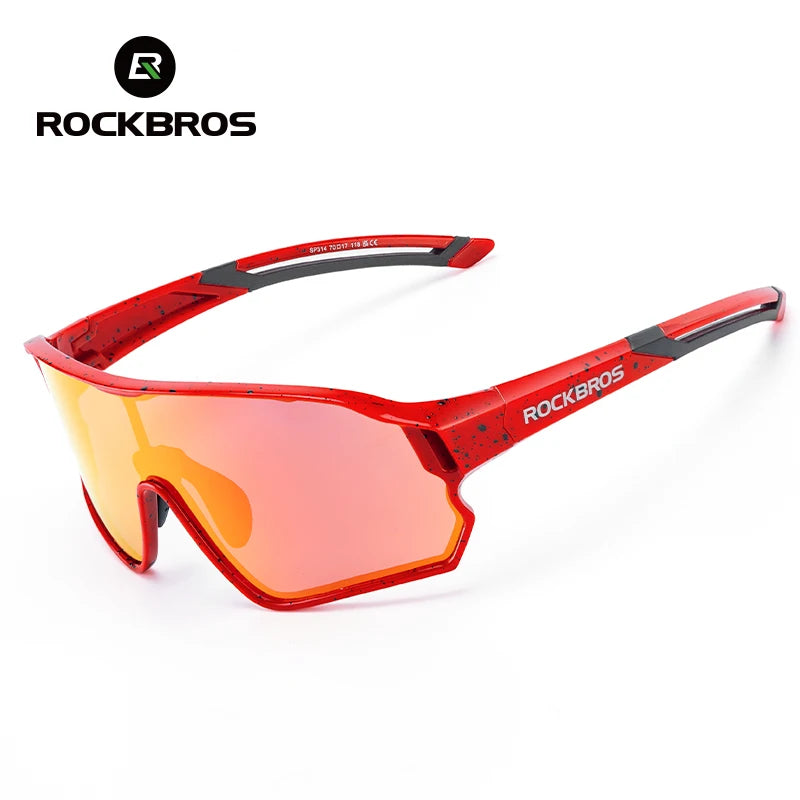 ROCKBROS Kids Photochromic Polarised Cycling Sunglasses UV400 Lightweight Bike Glasses