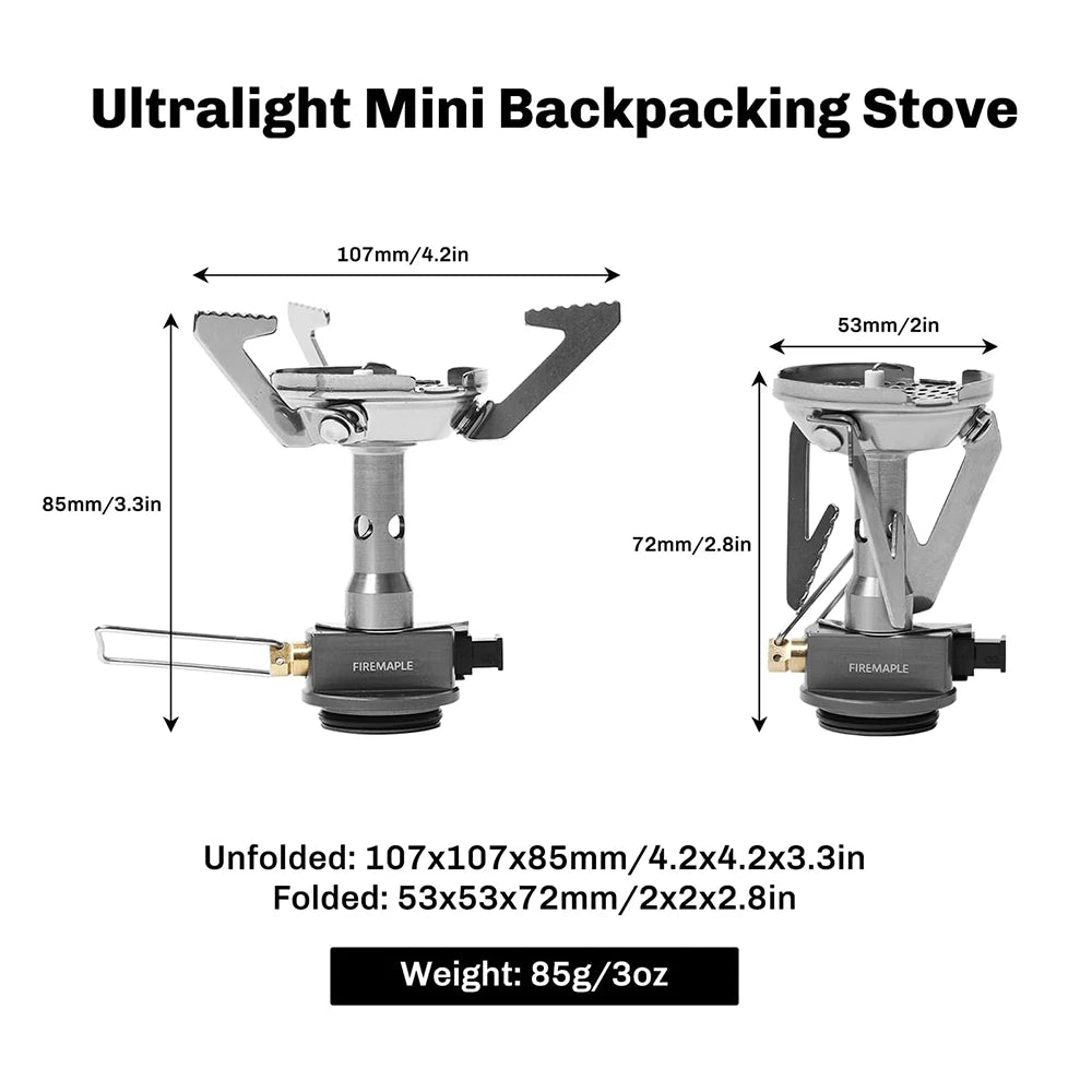 GreenPeak Portable Camping Stove with Piezo Ignition for Hiking & Backpacking