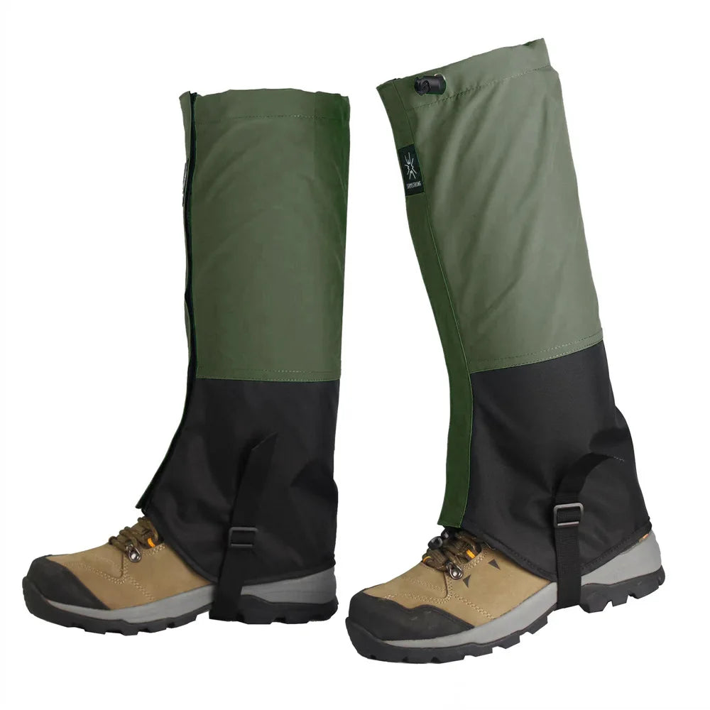 Waterproof Polyester Leg Gaiters – Snow & Sand Protection for Hiking, Skiing, and Mountaineering