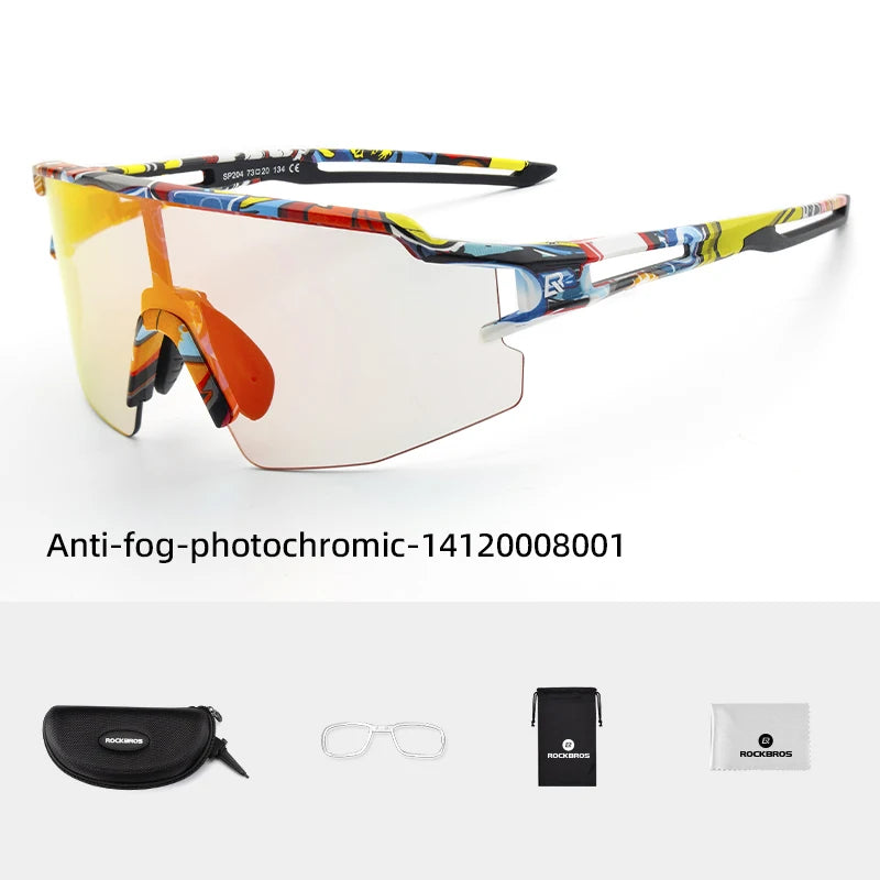 ROCKBROS Photochromic / Polarised Cycling Glasses UV400 Lightweight Road & MTB Sunglasses