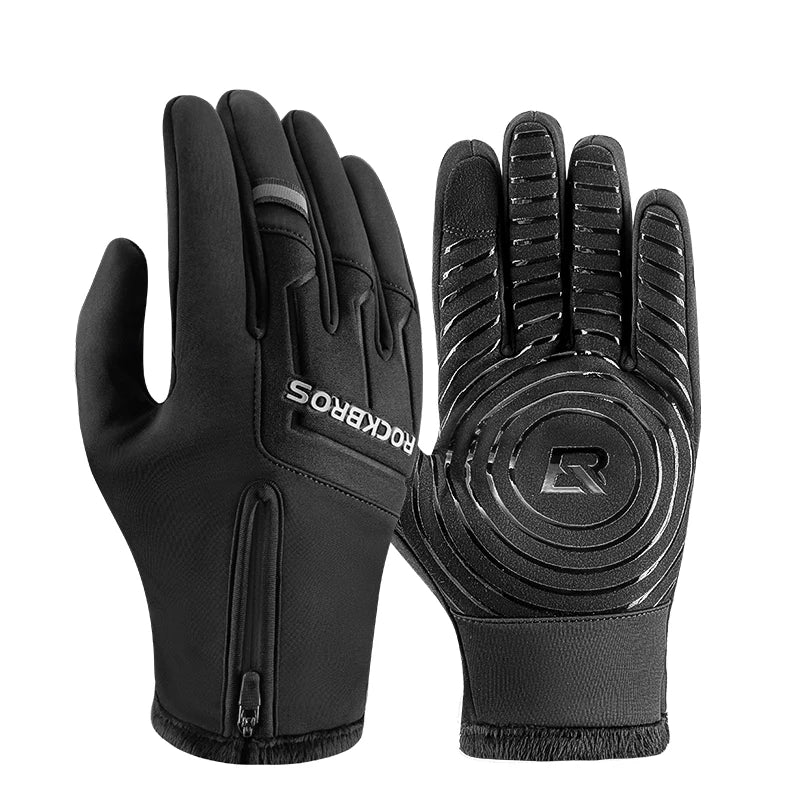 Winter Thermal Touchscreen Cycling Gloves Windproof Full Finger Outdoor Sports Gloves