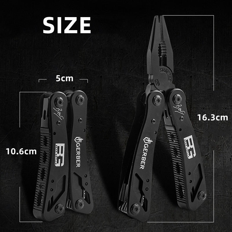 11 in 1 Multifunctional Tool Portable Stainless Steel Folding Knife Pliers Outdoor Survival Tool