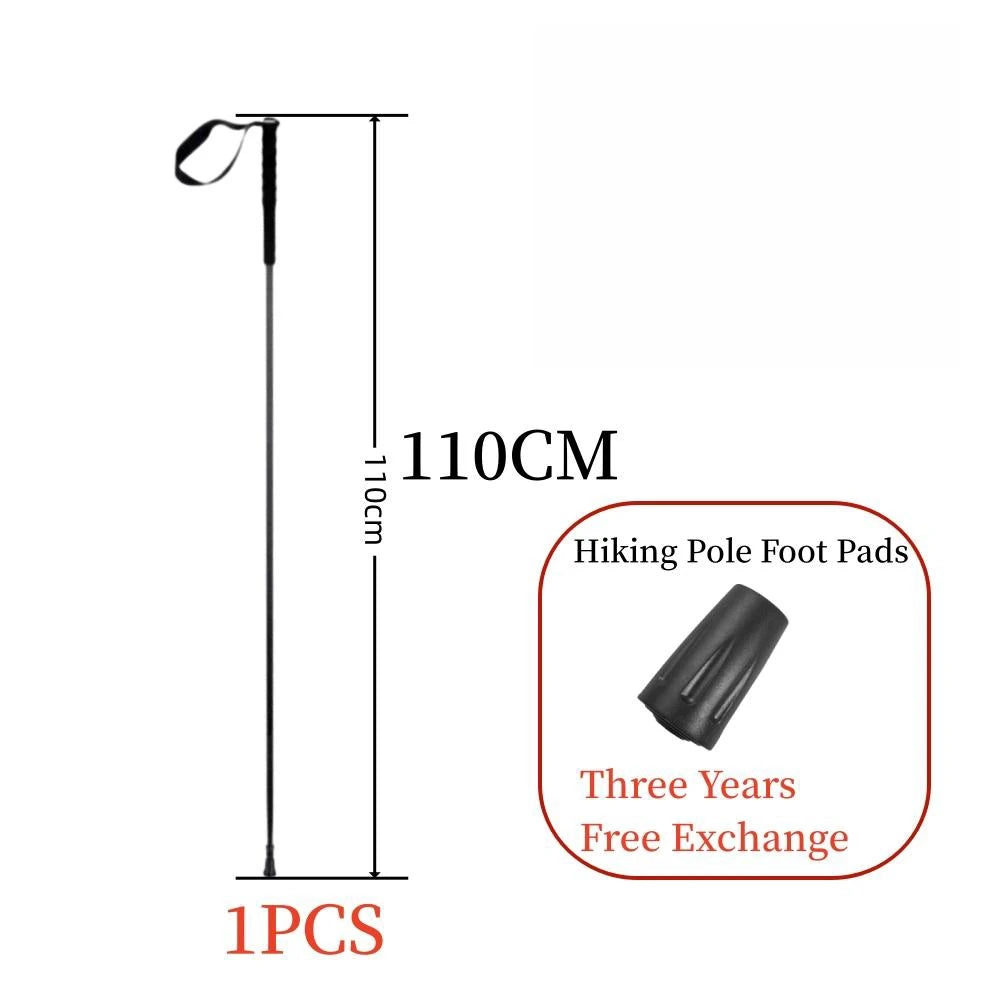 Ultra-Light Carbon Folding Trekking Pole 115g Collapsible Hiking Stick for Walking Mountain Climbing