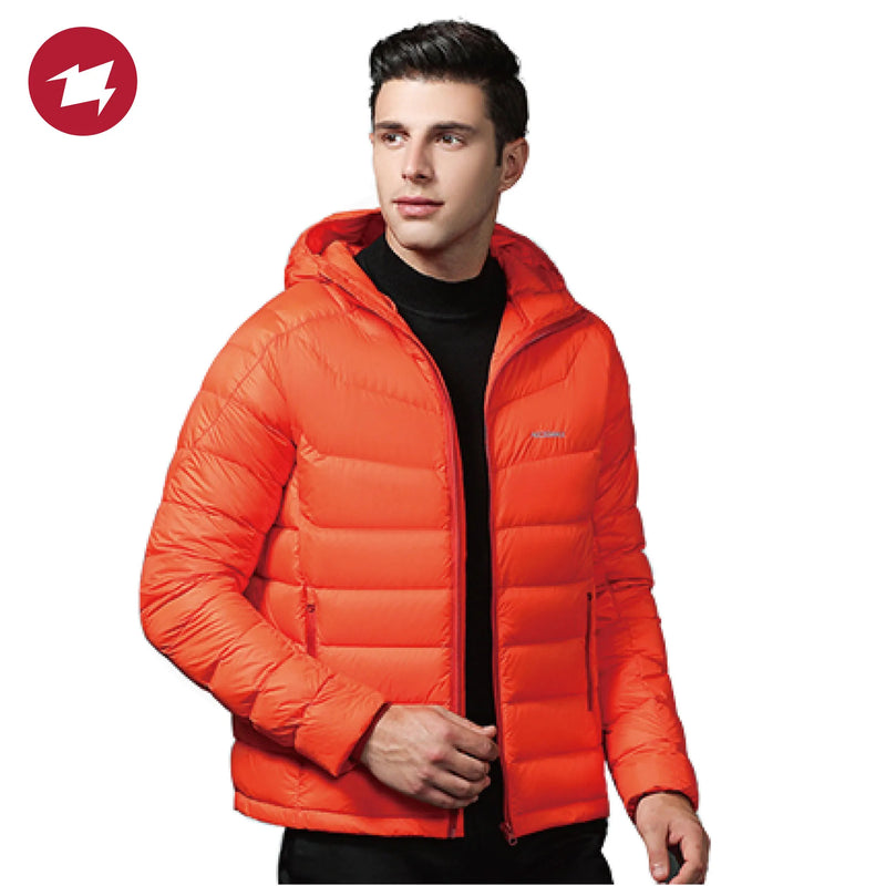 AEGISMAX Outdoor Down Jacket for Men 800FP Goose Ultralight Men's Down Coat for Camping and Hiking