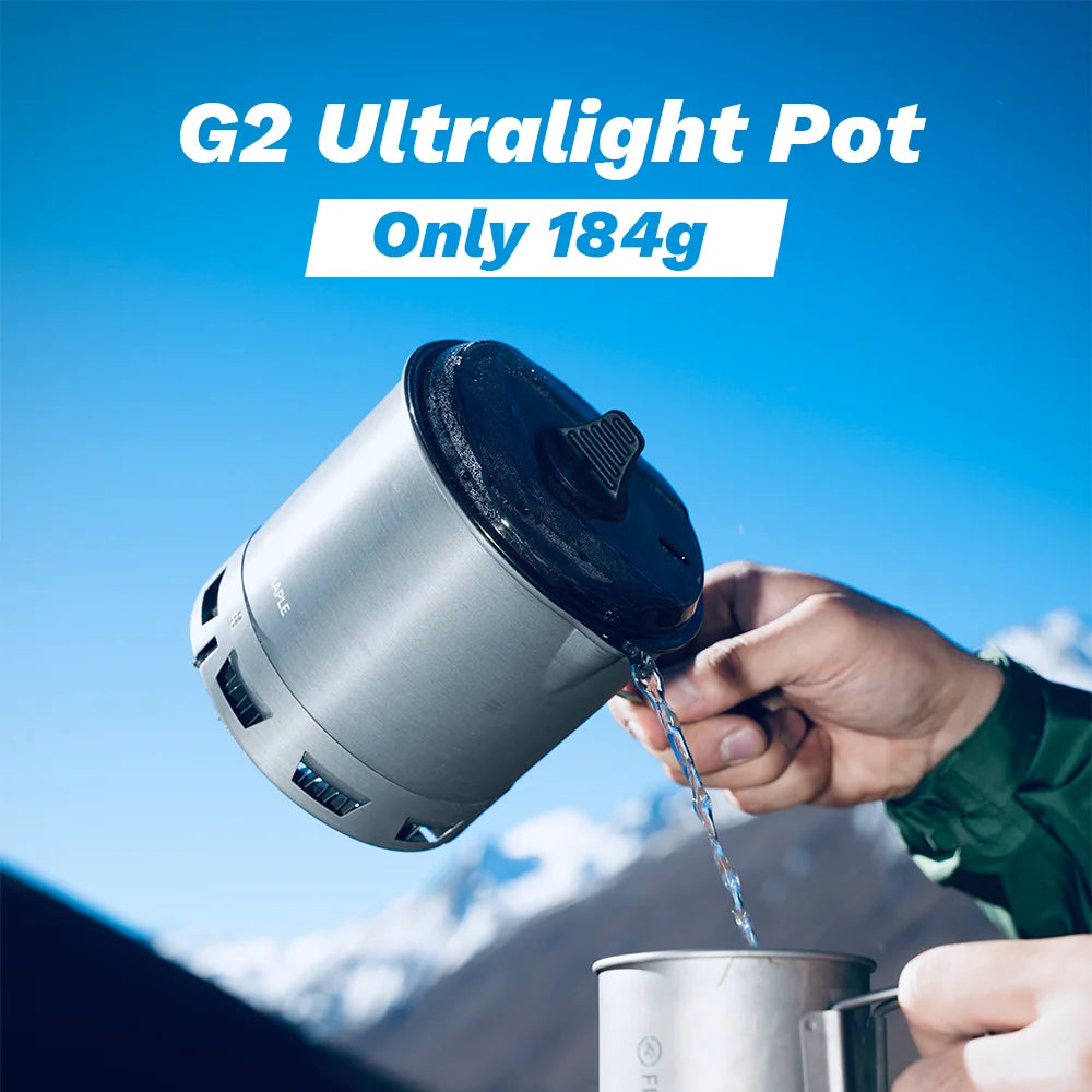 G2 Petrel 750ml Ultralight Camping Pot with Heat Exchanger for Hiking & Travel