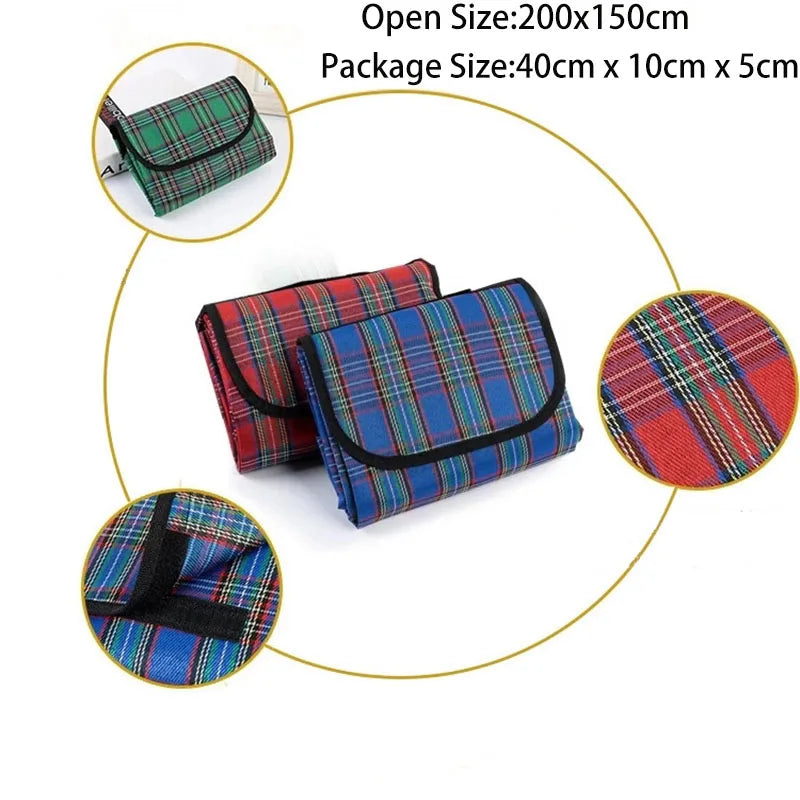 VILEAD Folding Waterproof Picnic Mat – Lightweight, Moisture-Proof Outdoor Camping Rug