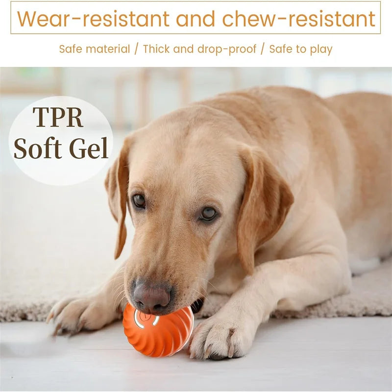 Smart Interactive Dog Toy Ball – USB Rechargeable, Automatic Bouncing & Durable Design for Pets