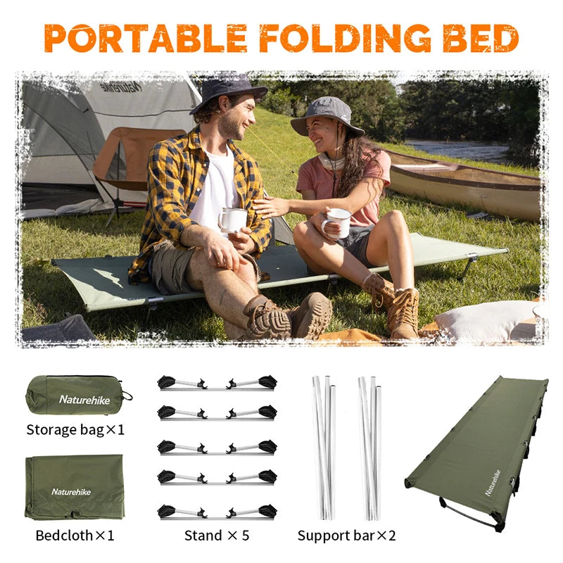 Portable Ultralight Camping Cot Folding Bed Outdoor Travel Tent Sleeping Camp Bed