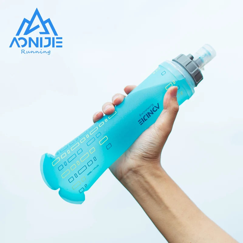 AONIJIE SD24 500ml BPA-Free Soft Flask Water Bottle with Pull or Rotary Switch for Running & Hiking