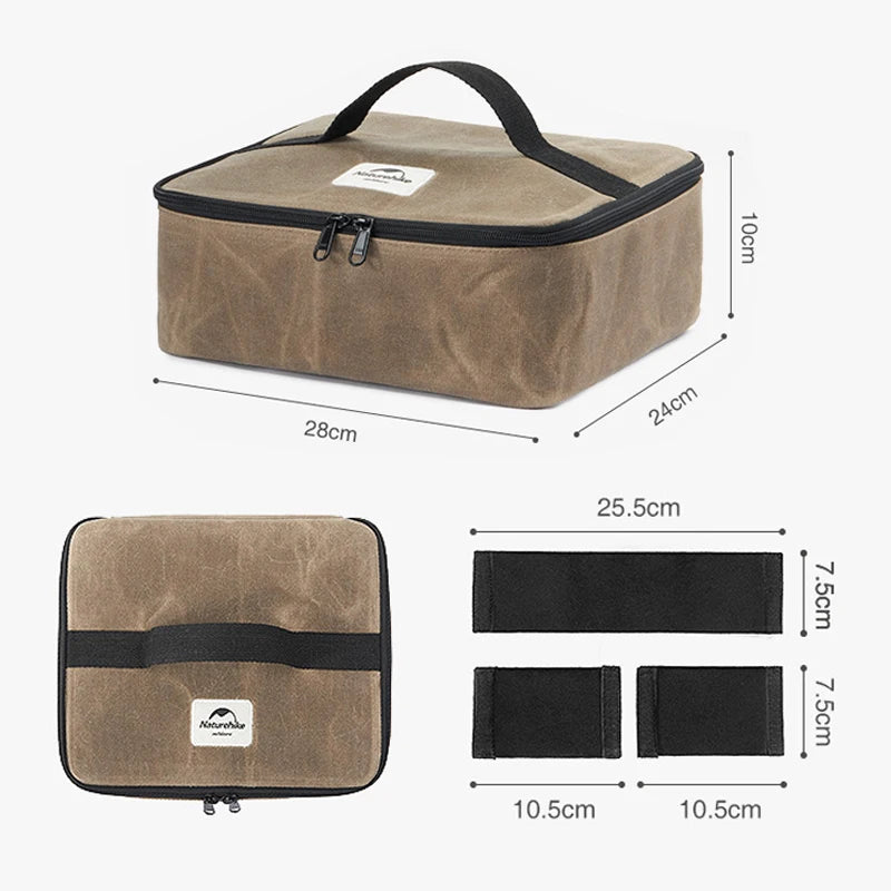 NATUREHIKE Large Capacity Camping Stove Storage Bag Gas Canister Travel Storage Box