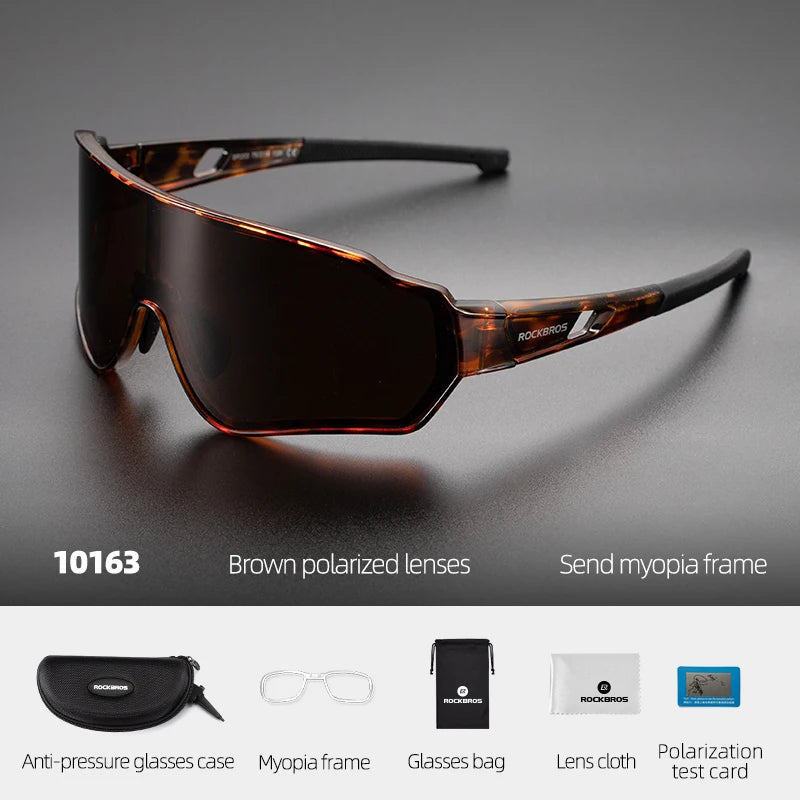 ROCKBROS 10161 Cycling Glasses Photochromic Polarized UV400 Sports Sunglasses