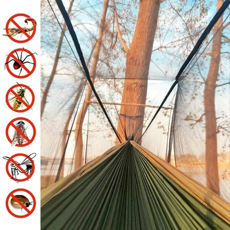 Tent Awning Rain Fly Tarp Waterproof Mosquito Net Hammock Canopy 210T Nylon Lightweight Hammocks