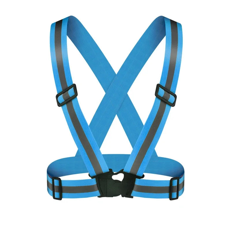 Reflective Safety Vest Strap – Lightweight Adjustable Night Walking & Biking Gear