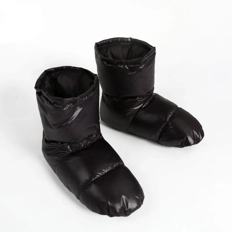 AEGISMAX Winter Warm Down Booties: Cozy Camping Essentials for Chilly Outdoor Adventures