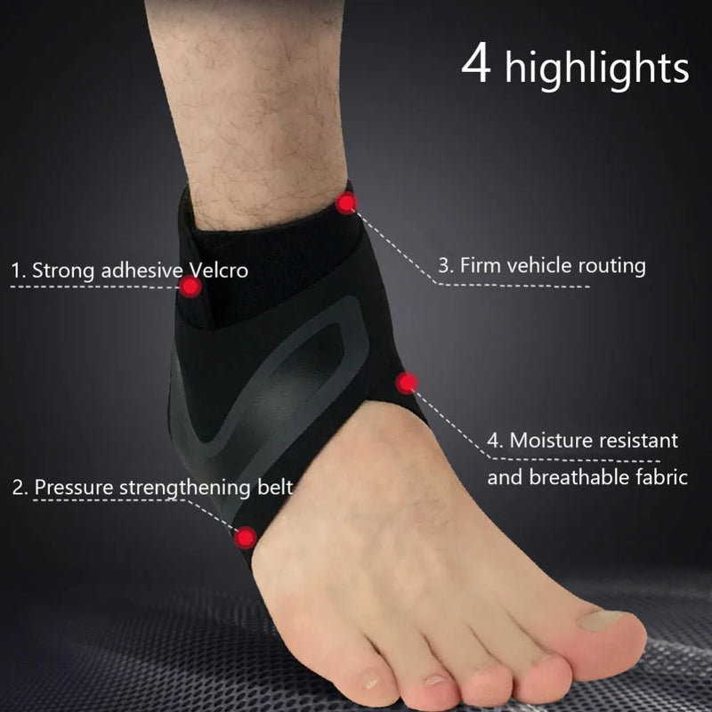 Sports Ankle Brace Adjustable Compression Ankle Support Elastic Ankle Guard Pain Relief Strap