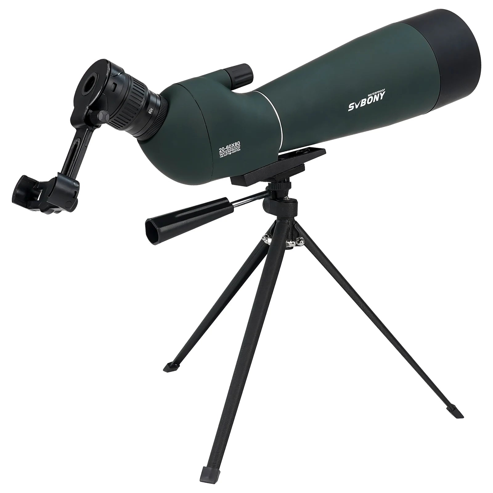 SVBONY SV28PLUS 25–75x Spotting Scope – 50/60/70mm FMC BAK4 Prism Long-Range Telescope