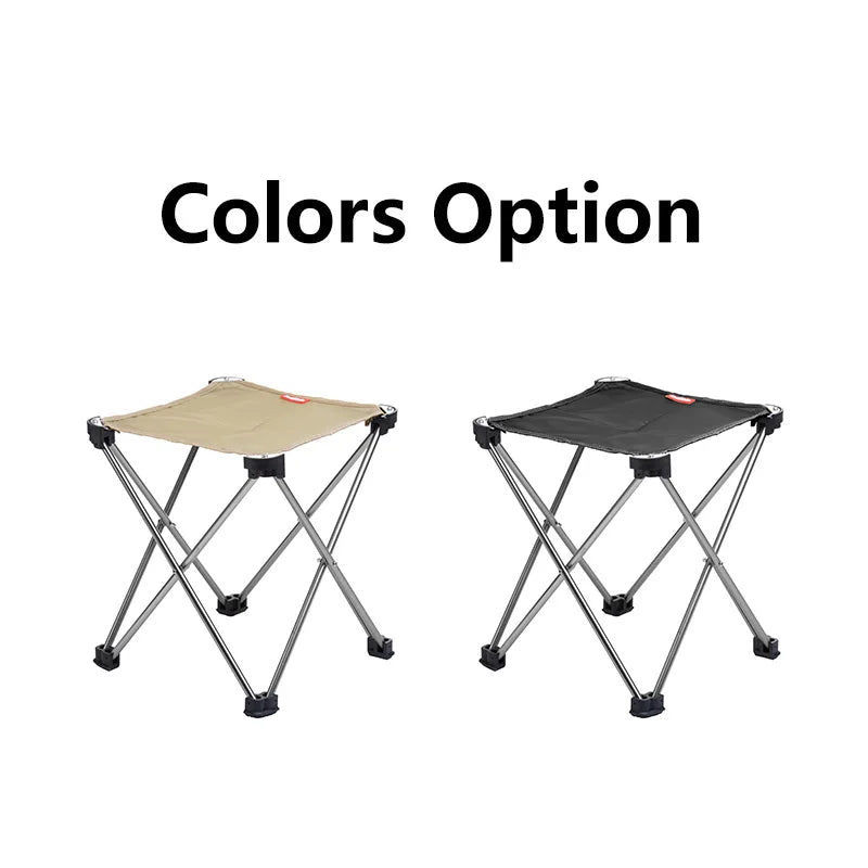 L01 Ultralight Portable Camping Stool Quick-Open Folding Aluminium Hiking Travel Picnic Seat