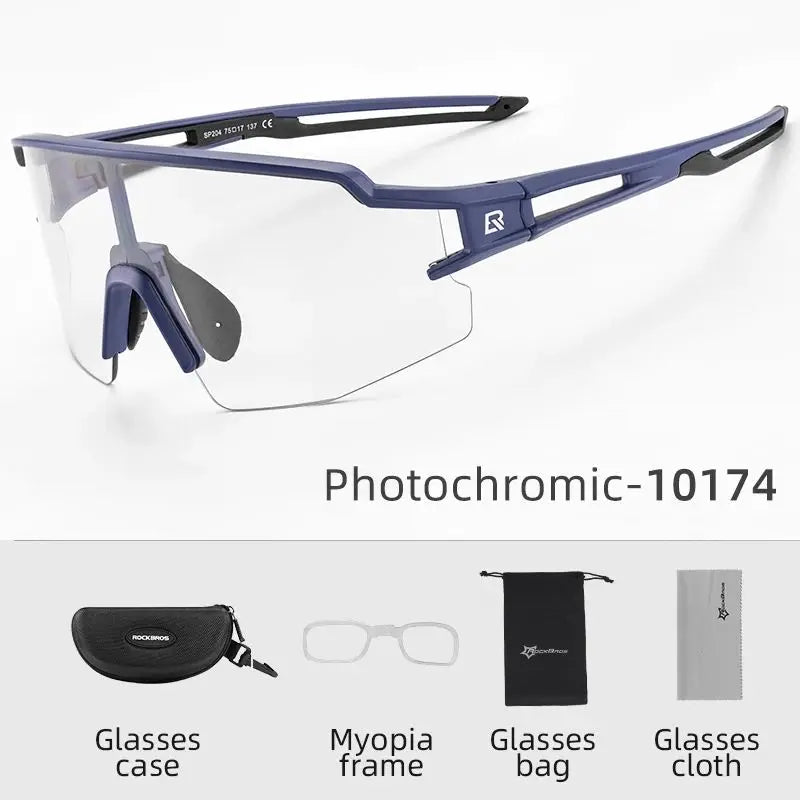 ROCKBROS 1017 Photochromic & Polarized Cycling Glasses UV400 Protection | ROCKBROS