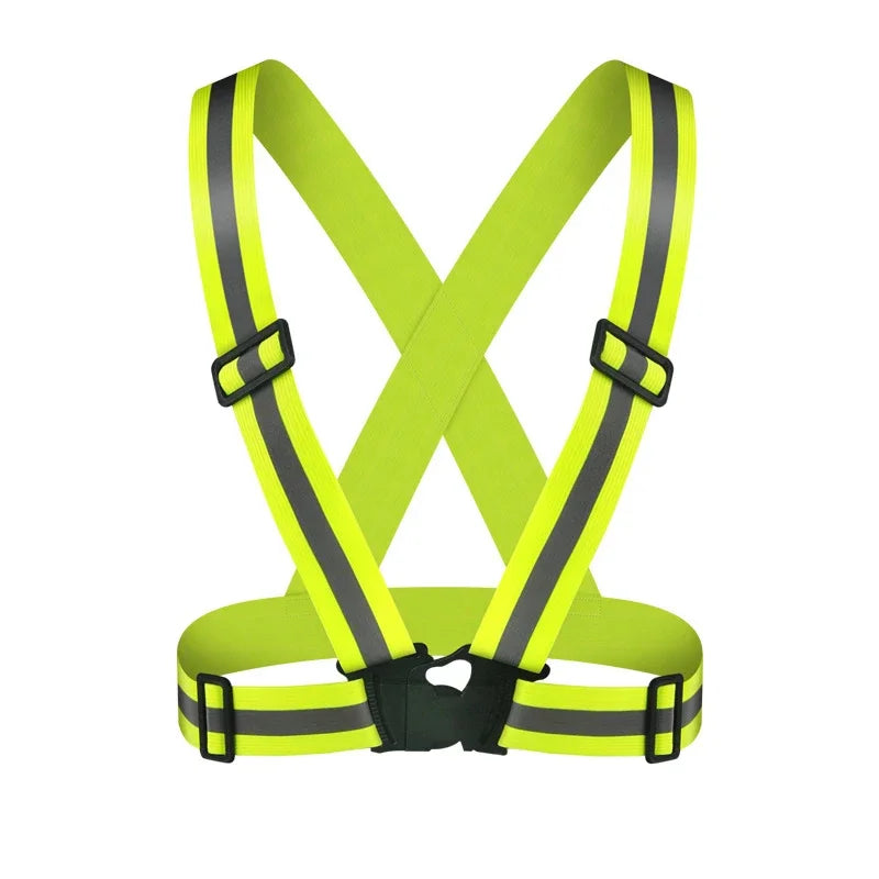 Reflective Safety Vest Strap – Lightweight Adjustable Night Walking & Biking Gear