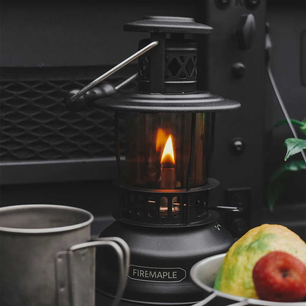 Fire-Maple Voyager Oil-Burning Lantern – Retro Kerosene Camp Light, 400ml Capacity