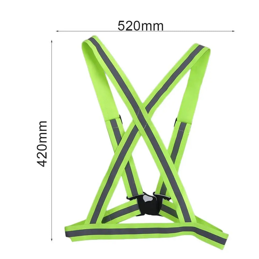 IZTOSS Reflective Safety Vest – Adjustable Night Running & Riding Strap for Adults & Kids