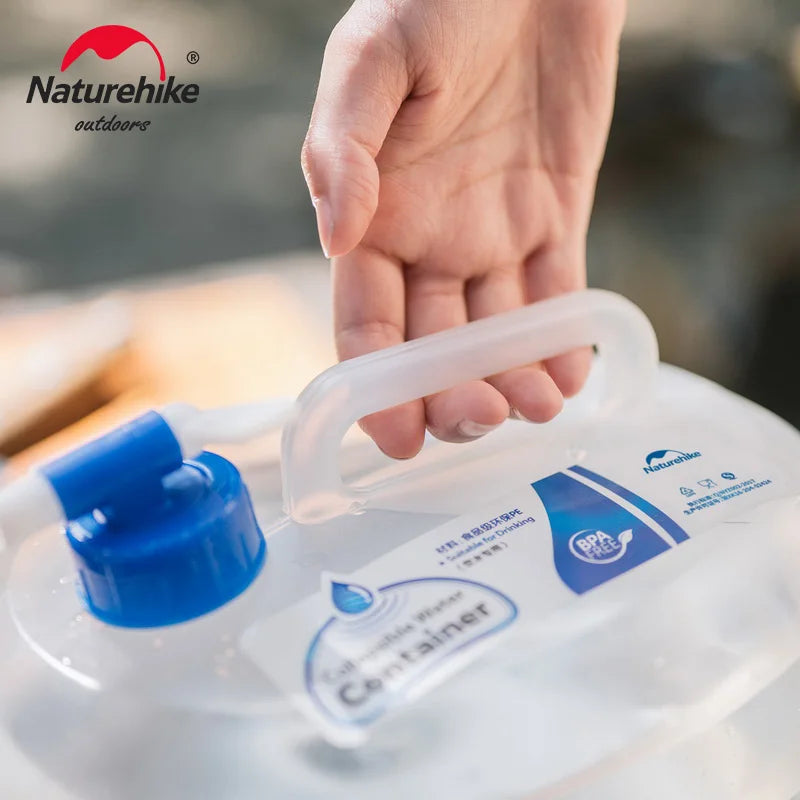 NH14S002-T Collapsible Water Bucket Foldable Camping Water Storage Bag 10L 15L