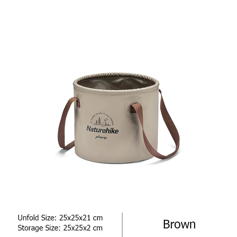 Waterproof Foldable Basin Portable Travel Bucket Large Capacity Outdoor Round Folding Bowl