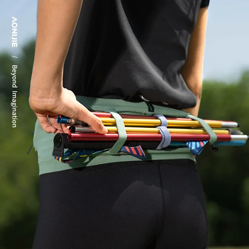 AONIJIE W8116 Elastic Sports Waist Bag Running Race Number Belt for Triathlon, Marathon & Cycling