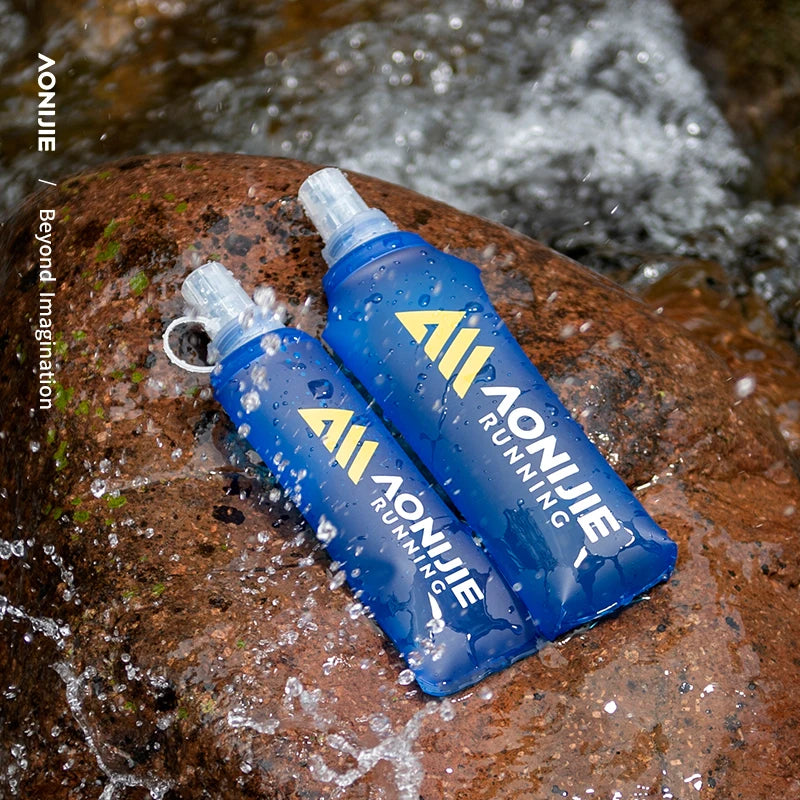 AONIJIE SD30 250ml/500ml Soft Collapsible Water Flask TPU BPA-Free Bottle for Running & Hiking Packs