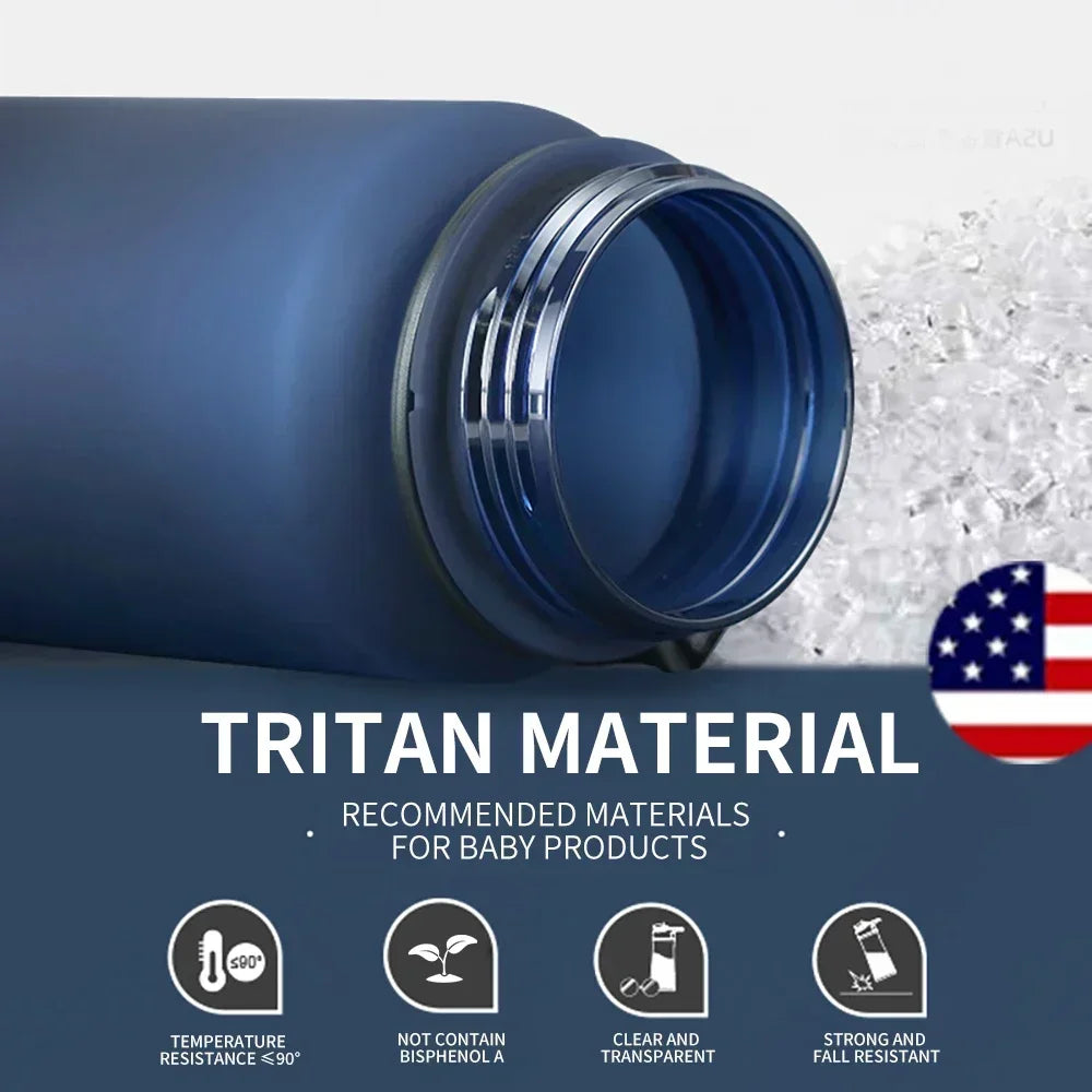 500ML / 1000ML Leak-Proof Tritan Sports Water Bottle BPA-Free Travel Gym Drink Bottle